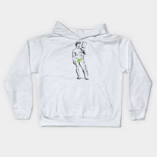 Body by Pickleball. Statue of David Kids Hoodie